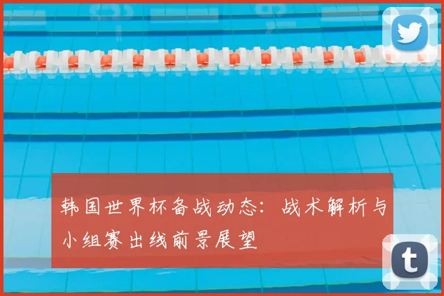 韩国世界杯备战动态:战术解析与小组赛出线前景展望